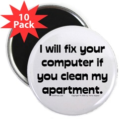 I'll fix your computer if you clean my apartment
